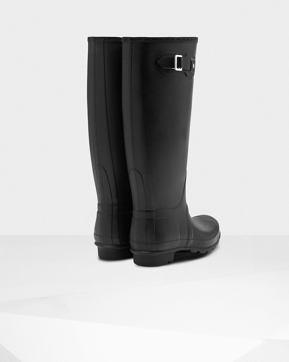 Women Hunter Original Tall Leg | Wide Fit Rain Boots Black | NZ-15846-PRQJ